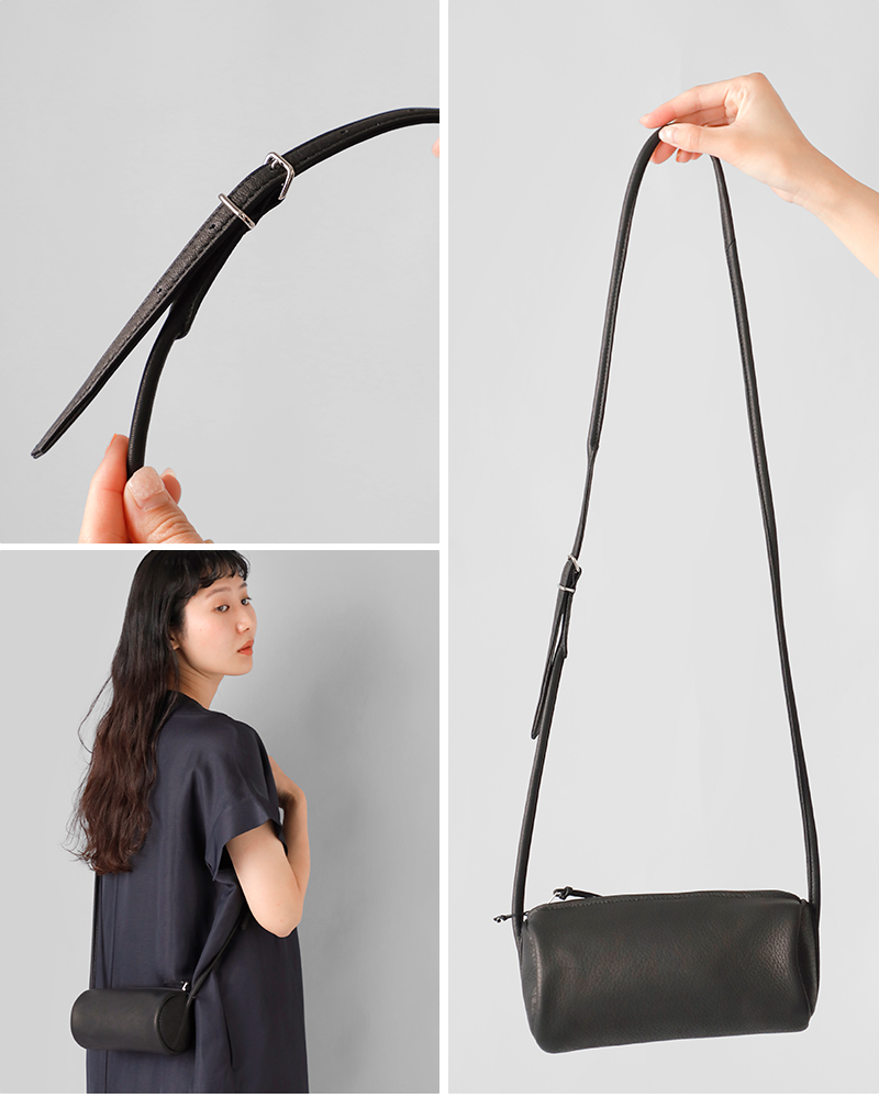 Aeta アエタ DA103 CYLINDER SHOULDER ディアレザー ショルダー バッグ