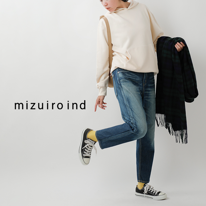 mizuiro ind ミズイロインド ディストレスト ハイウエスト デニム