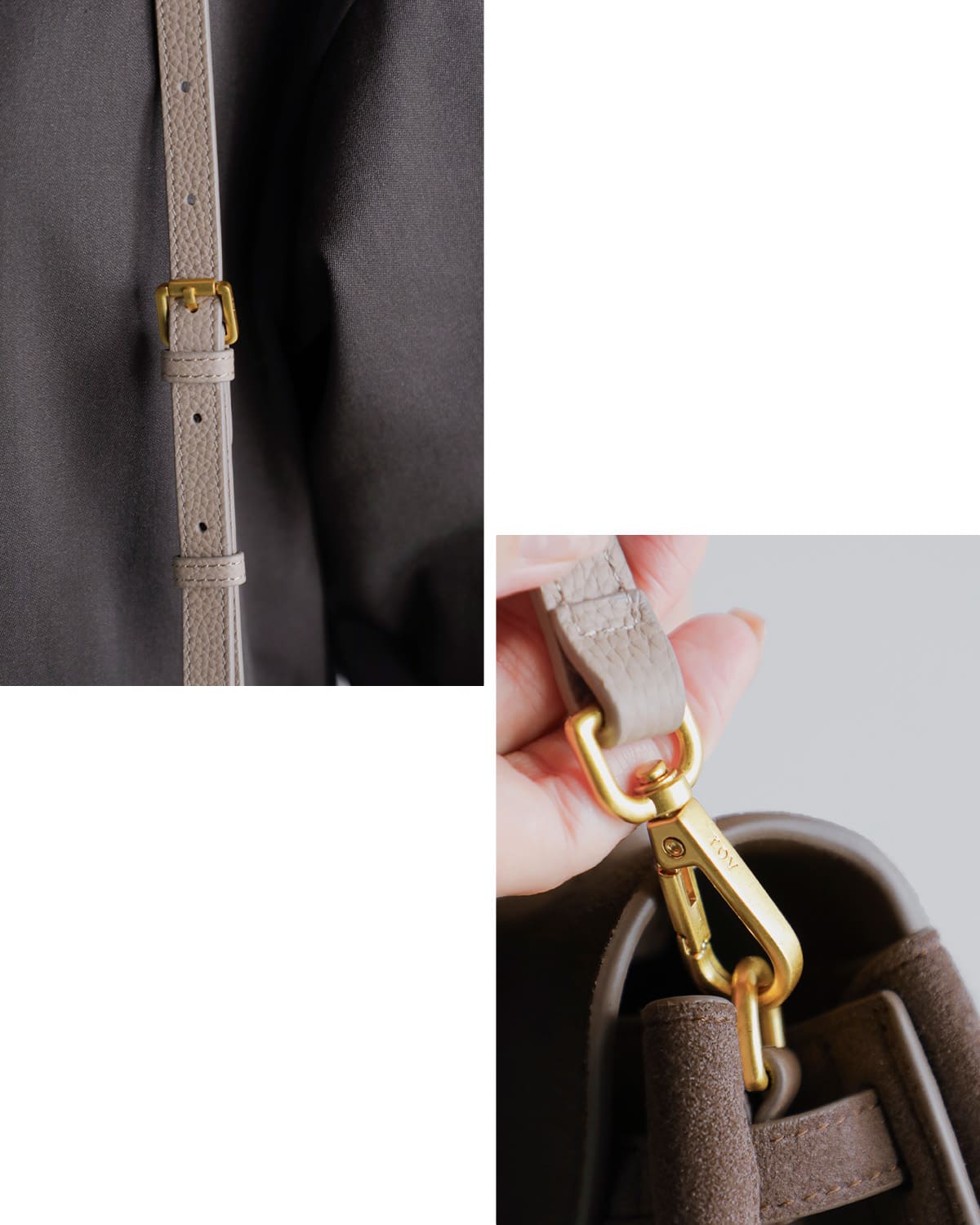 TOV トーヴ ウルトラスエード レザー クロスリボン 2way ショルダー