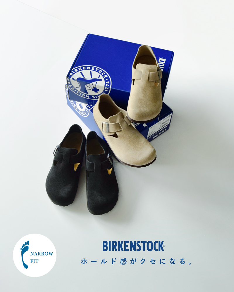 BIRKENSTOCK ビルケンシュトック スエード レザー ストラップ フラット