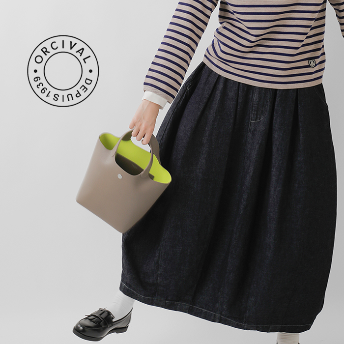 ORCIVAL オーチバル オーシバル ダブルフェイスレザー ハンドバッグ or