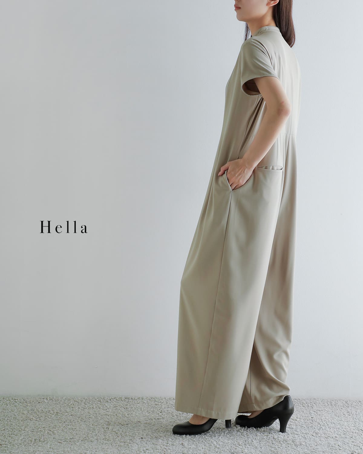 Hella ヘラ ワイドタック ジャンプスーツ “WIDE TUCK JUMPSUIT” h261