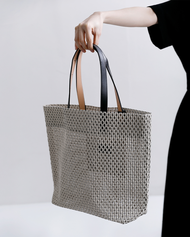 MARY AL TERNA メアリオルターナ コットン メッシュ トートバッグ L