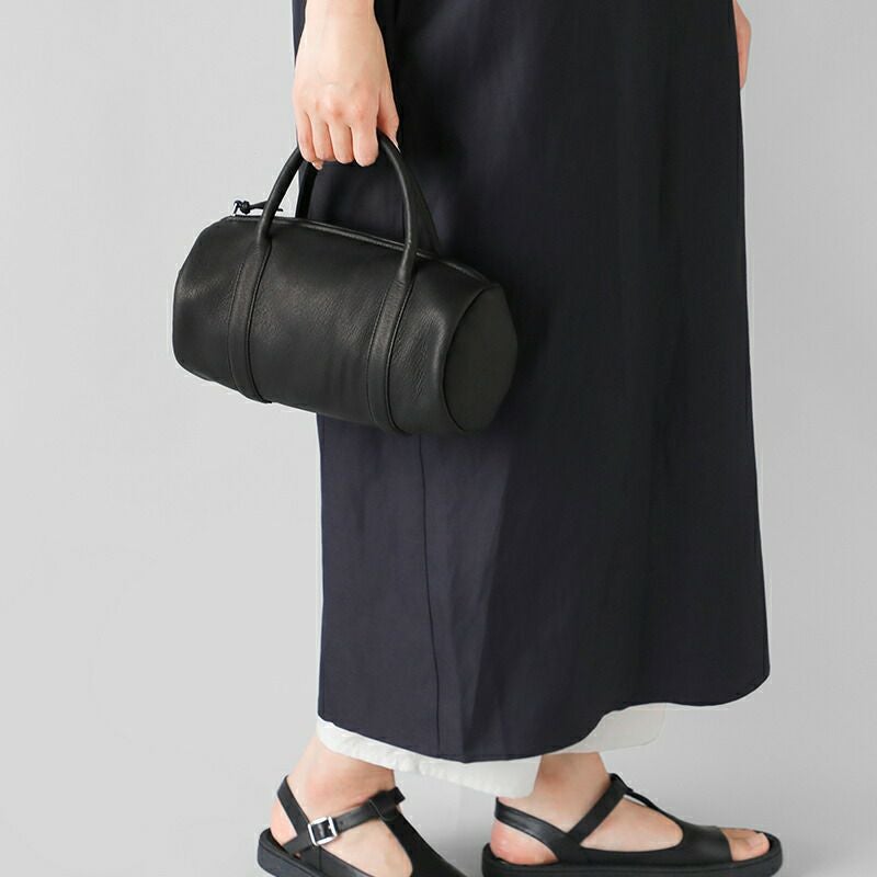 Aeta アエタ ディアレザー シリンダー ボストン バッグ “DEER” da101