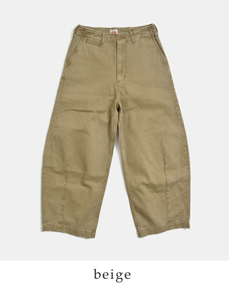 kha:ki カーキ コットン オーバル ワイドトラウザーパンツ “OVAL WIDE