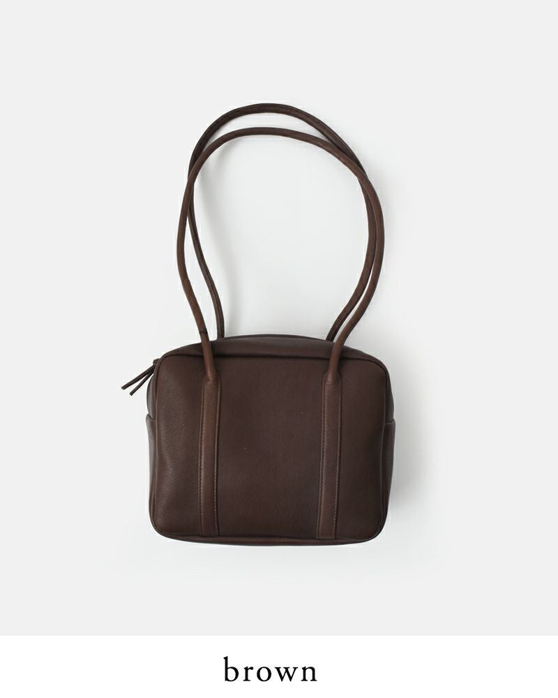 Aeta アエタ ディアレザー スクエア ボストン ロング ハンドル バッグ