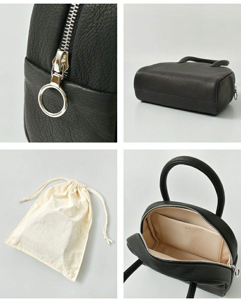 Aeta アエタ ディアレザー ボストンバッグ ミニ “DEER” da24-mt ユニ