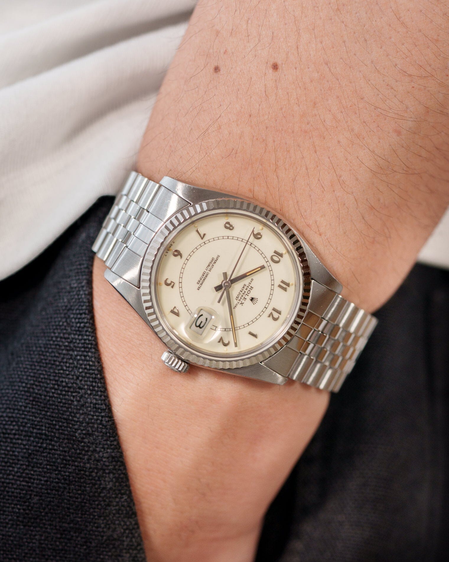 ロレックス デイトジャスト 16014 クリームボイラーゲージ 1982年製