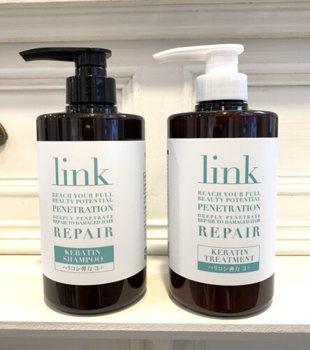 リンク ケラチンシャンプー・トリートメント【クセ毛・細毛でお悩みの