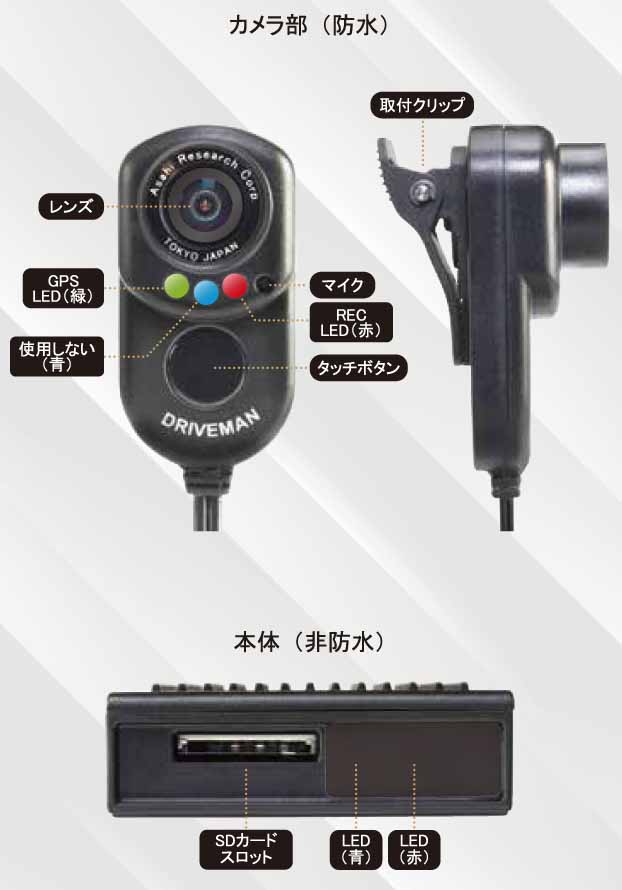 Driveman ボディカメラ BC-100BC-100 | アサヒリサーチ通販本店
