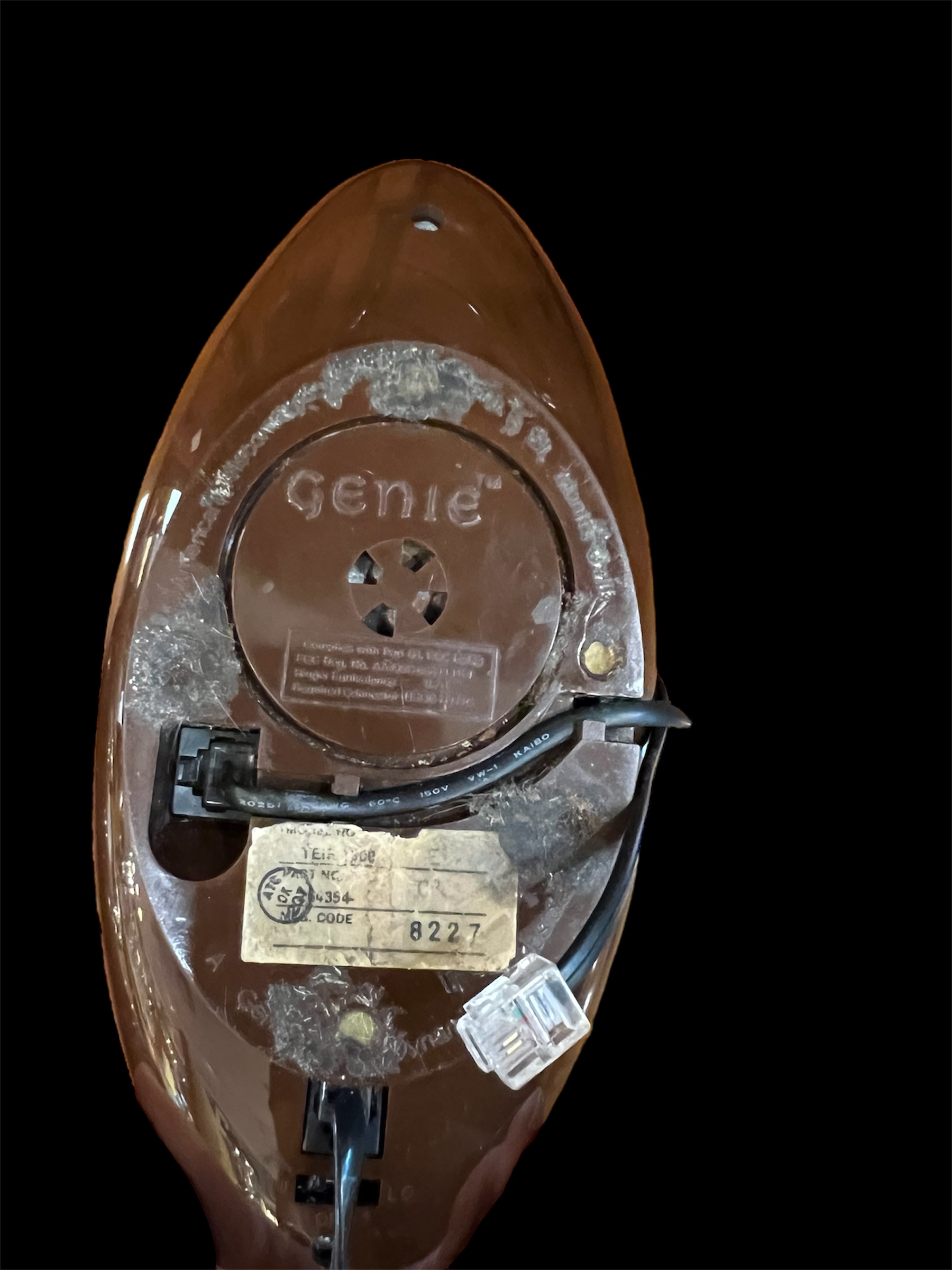 Vintage 'Genie' Phone Chocolate Brown - Ark Antiques, La Jolla, CA