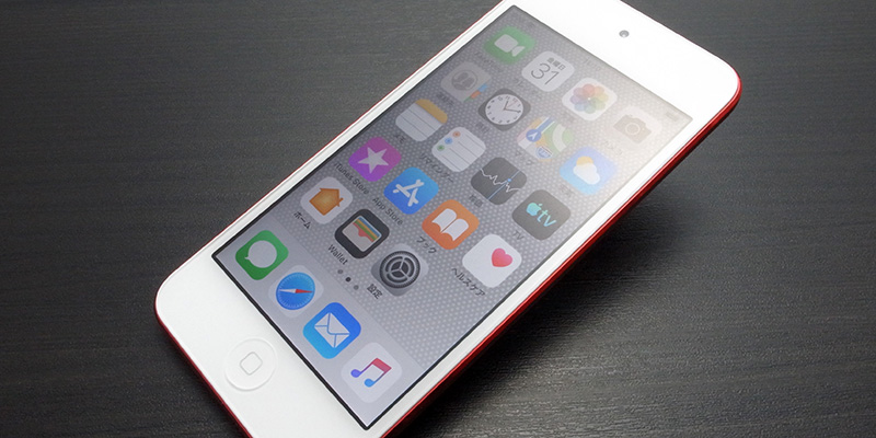 豆知識】iPod touch（第7世代）は、ステータスバーにバッテリー残量を