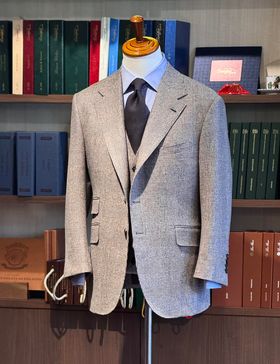 FOX BROTHERS (フォックスブラザーズ) /ブラウンチェックスリーピース