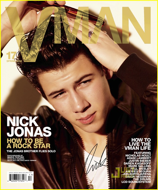 Nick Jonas for VMan # 17 Spring 2010 | Art8amby's Blog