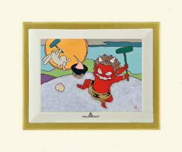 瀧下和之『 ロイヤル コペンハーゲン美術陶板画『桃太郎図ノ番外