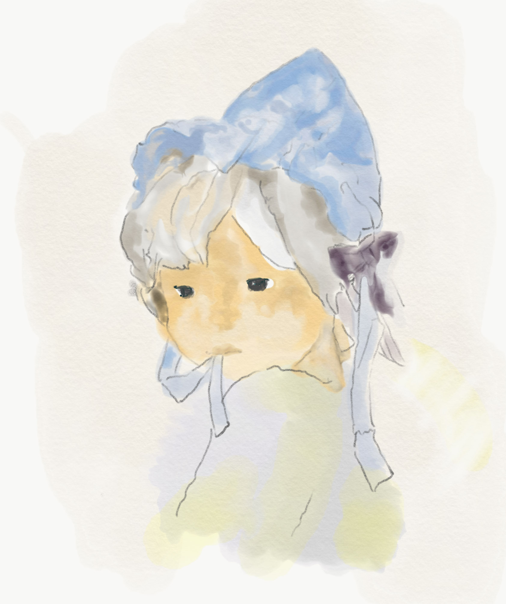 いわさきちひろさんの絵を描く | Artworks