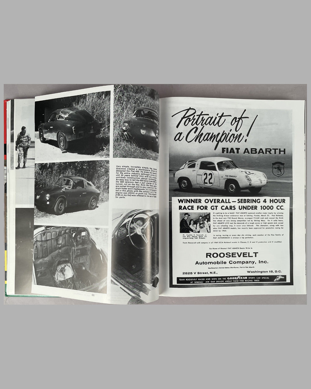 Abarth - King of Small Cars book by Alfred S. Cosentino, 2004 - l