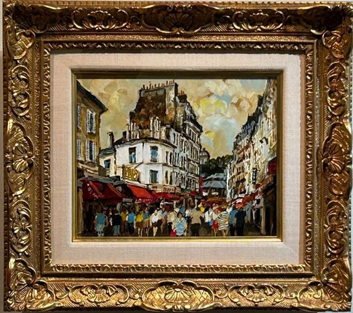 嶋津俊則「モンマルトルの坂道」（売約済み） | 現在販売中の作品の