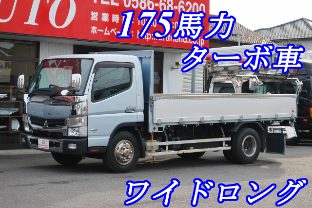 353】三菱ふそう ブルーテックキャンター ワイドロング 平ボデー｜中古