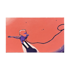 ジュリアン・オピー (Julian Opie)「Woman taking off man's shirt