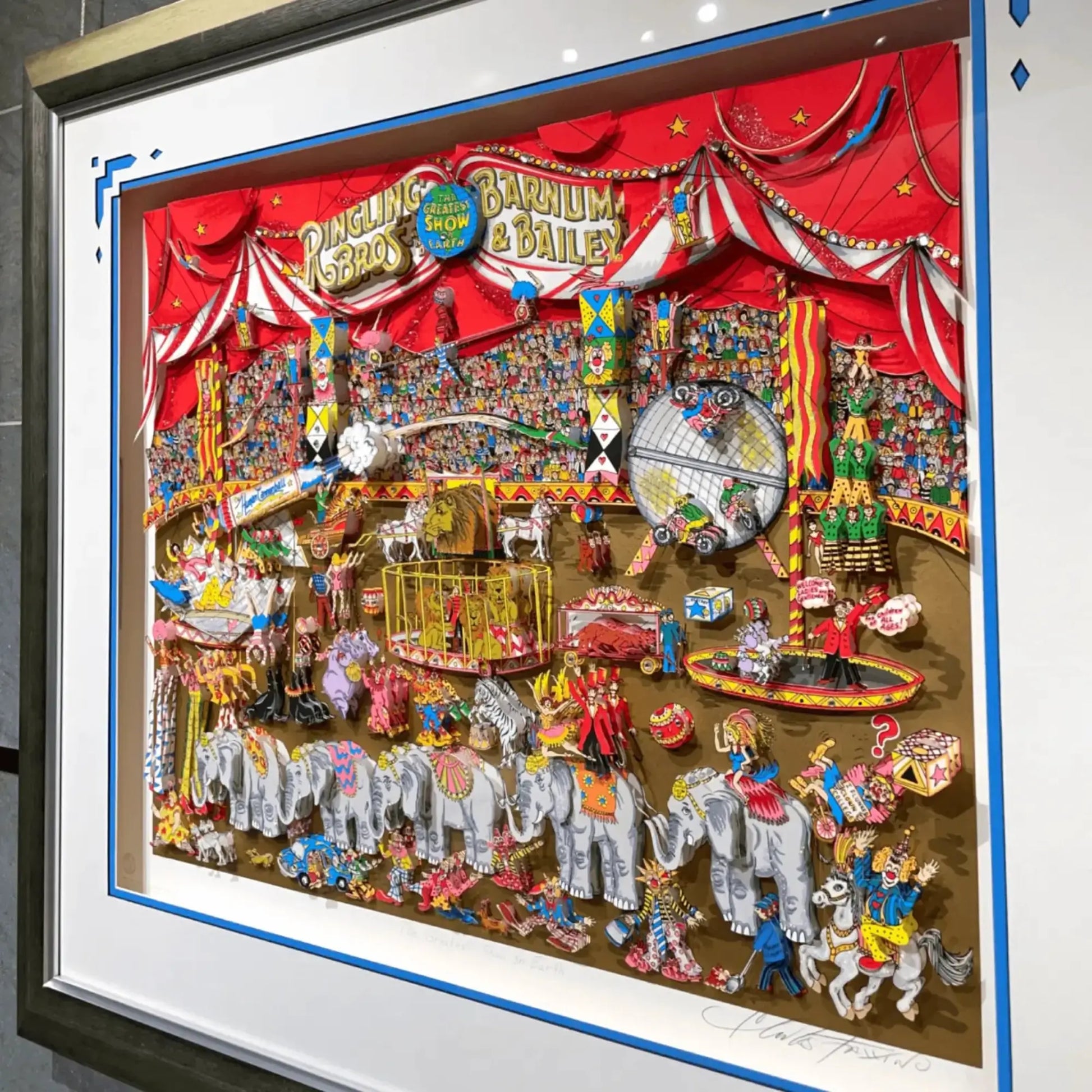 チャールズ・ファジーノ (Charles Fazzino)「The Greatest Show on