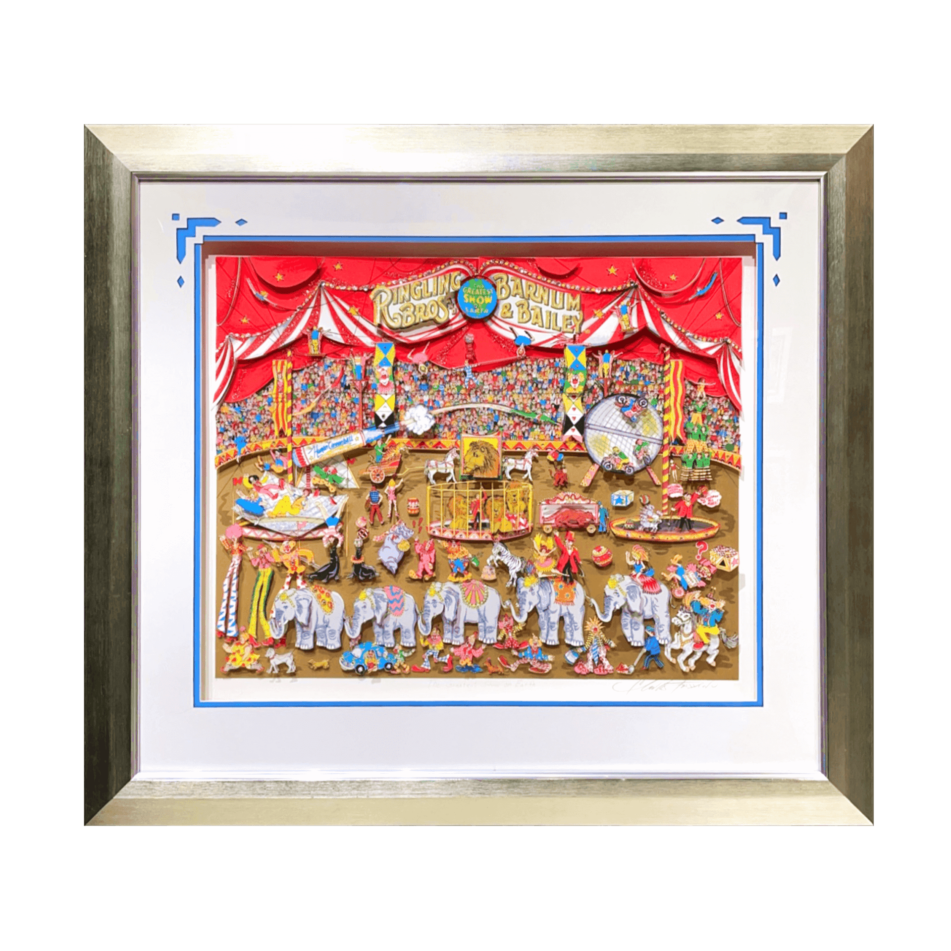 チャールズ・ファジーノ (Charles Fazzino)「The Greatest Show on