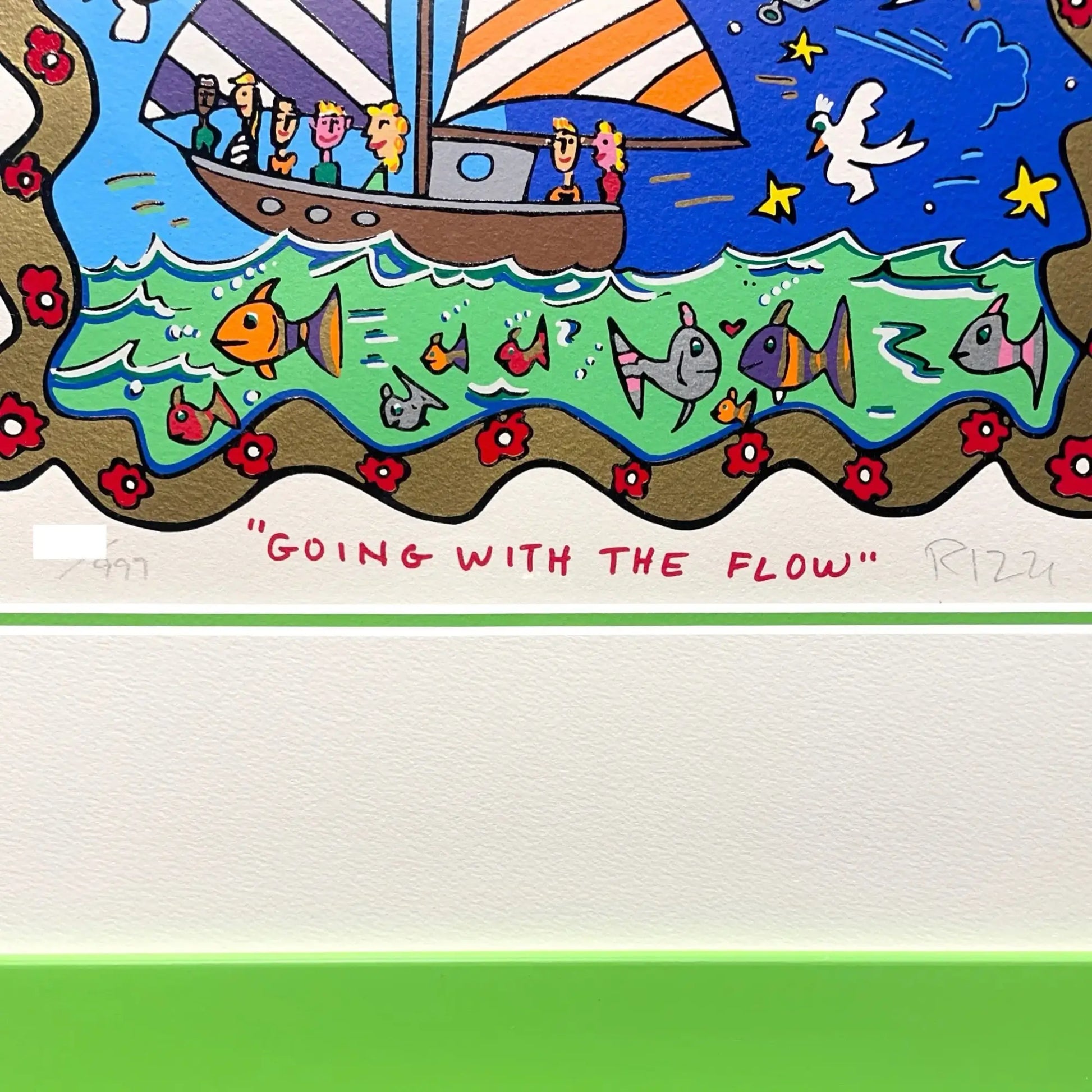 ジェームス・リジィ (James Rizzi)「GOING WITH THE FLOW」ART GALLERY M