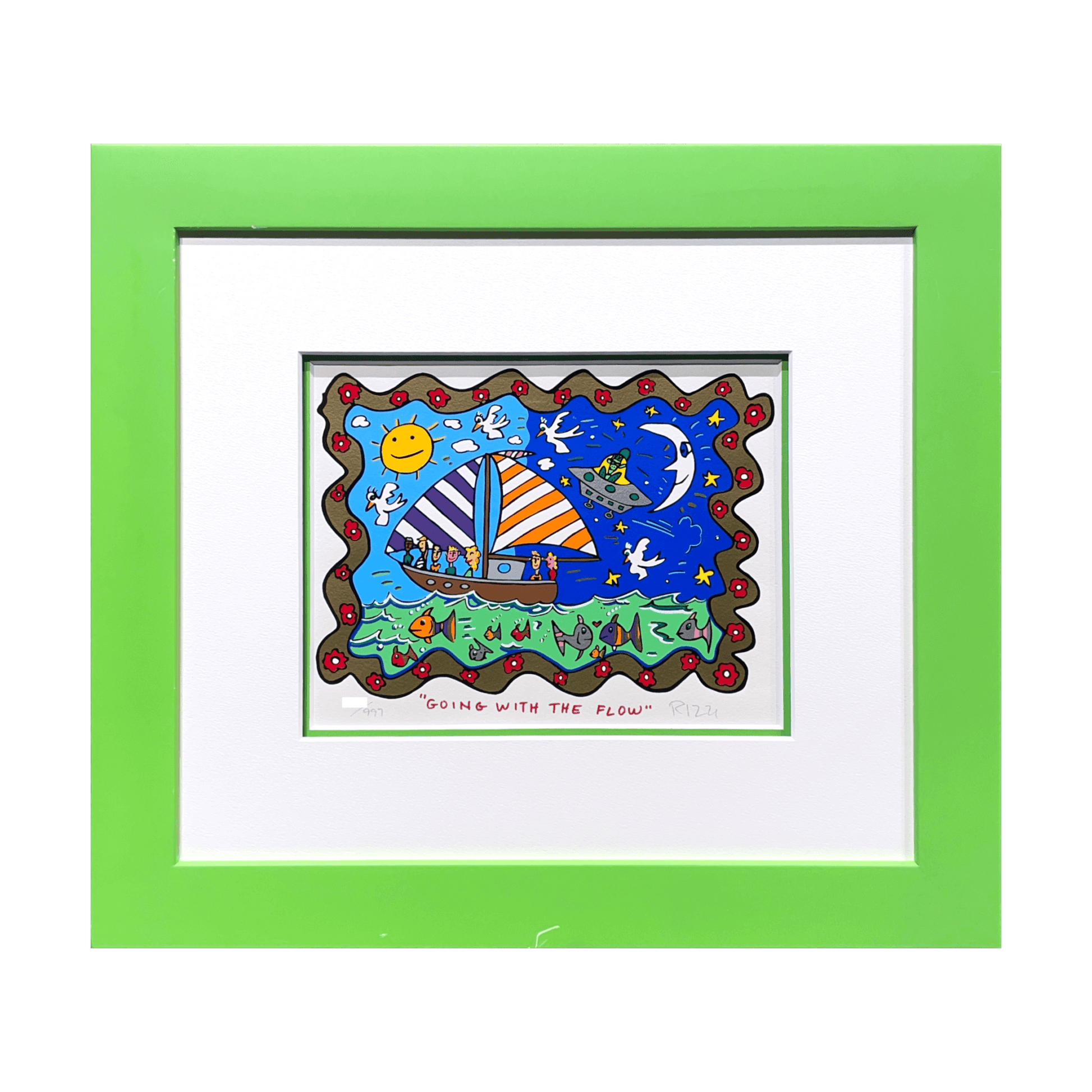 ジェームス・リジィ (James Rizzi)「GOING WITH THE FLOW」ART GALLERY M