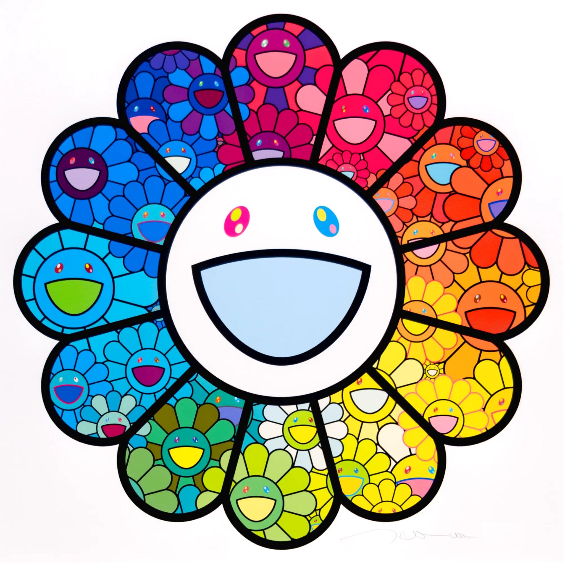 村上隆(Takashi Murakami)「マルチカラースーパーフラットフラワーズ