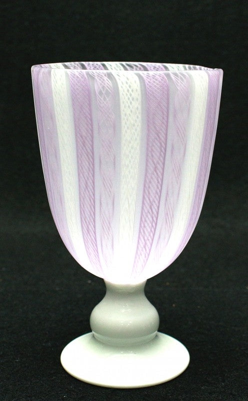 24944 藤田喬平 (手吹ヴェニスワイングラス6客) FUJITA Kyohei