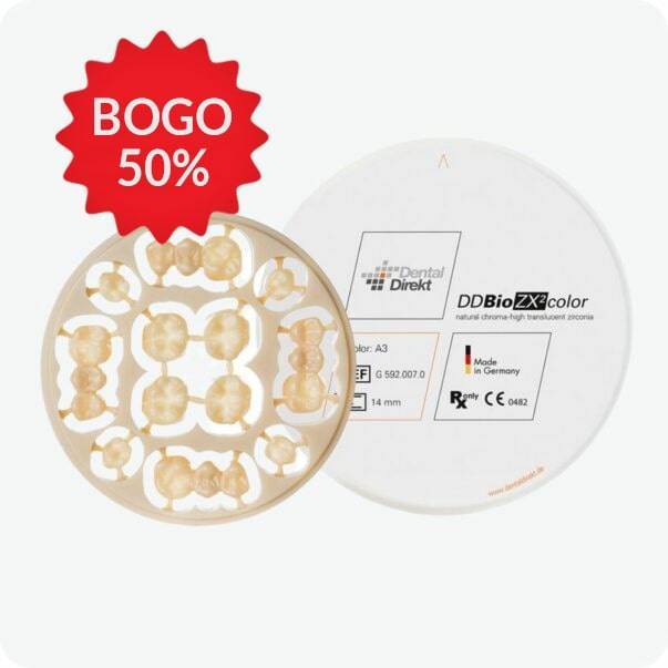 High Translucent Bio ZX² Color Zirconia Disc - Articon