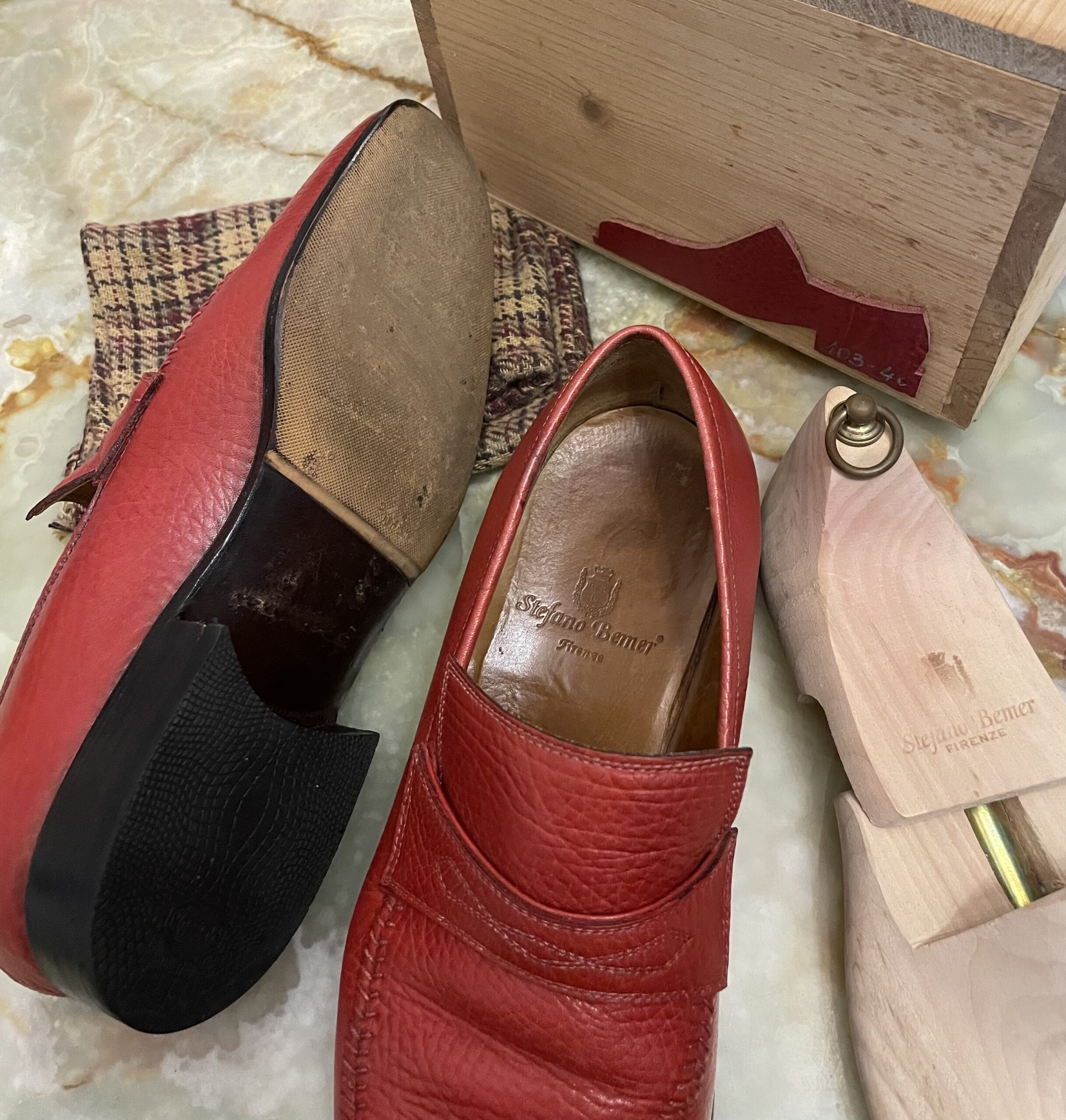 ステファノベーメル STEFANO BEMER】お洒落な名作スリッポン靴