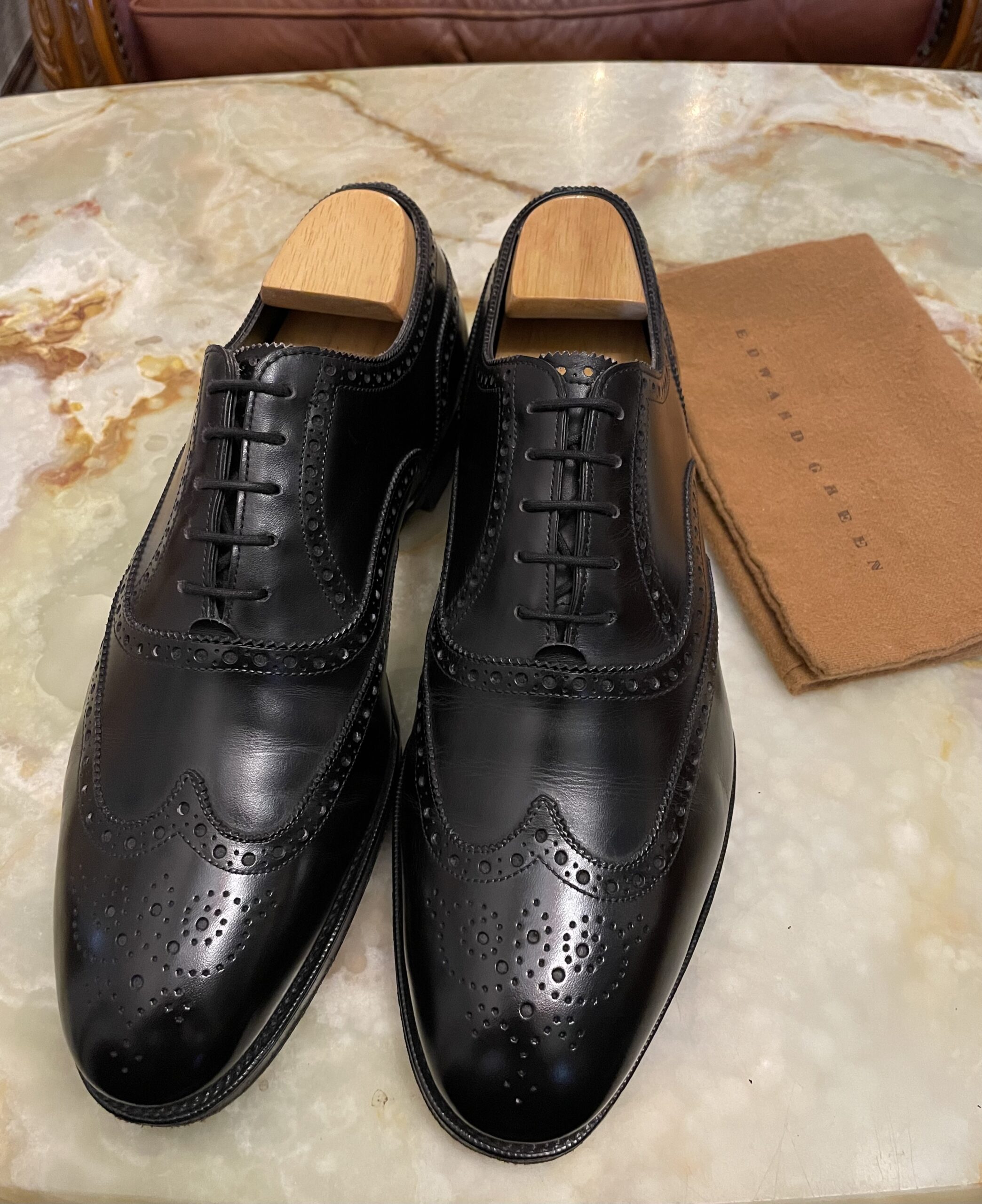 EDWARD GREEN エドワードグリーン】名作フルブローグ内羽根シューズ靴