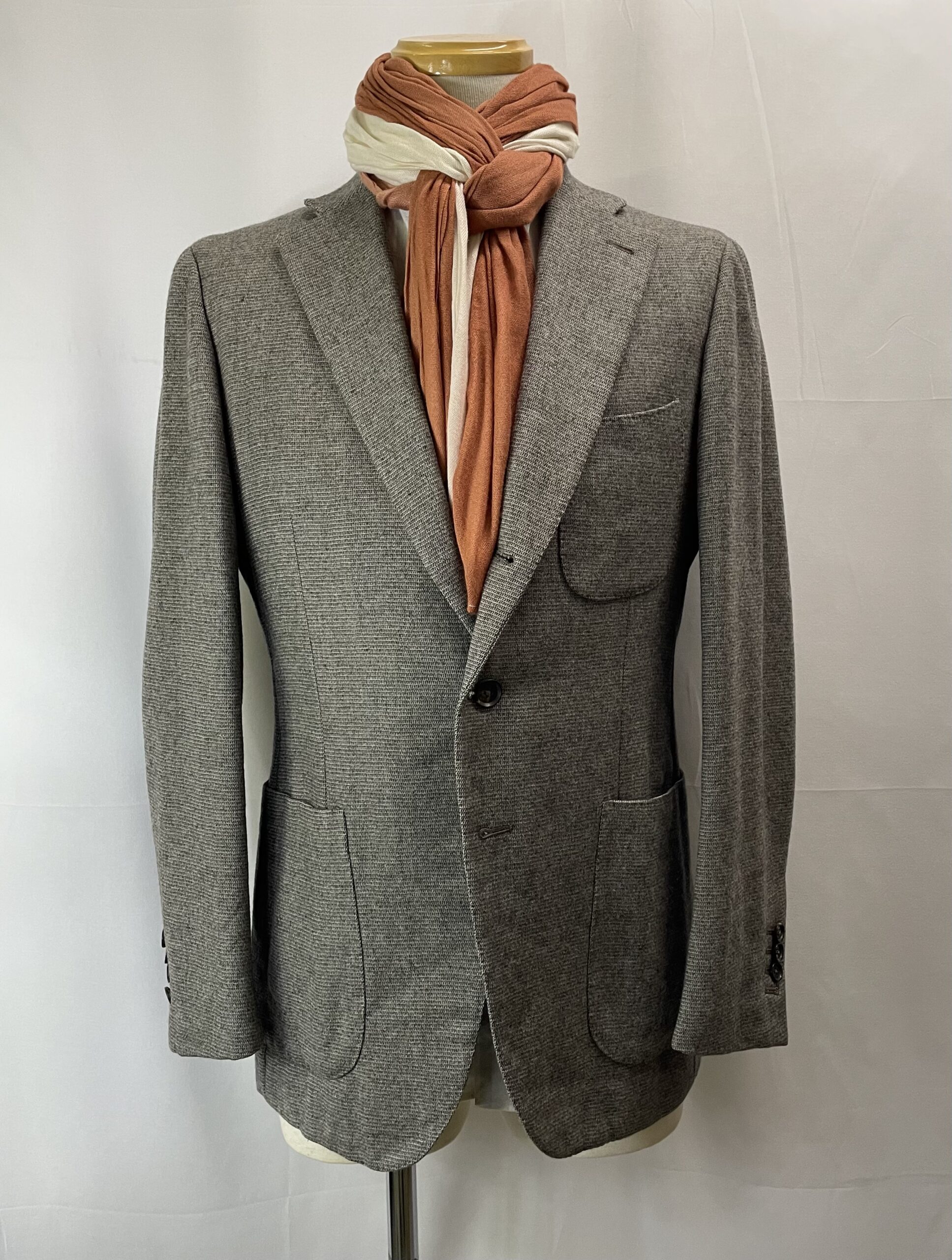 ISAIA イザイア】ナポリ仕立て 秋冬向けソフトウール ジャケット 48