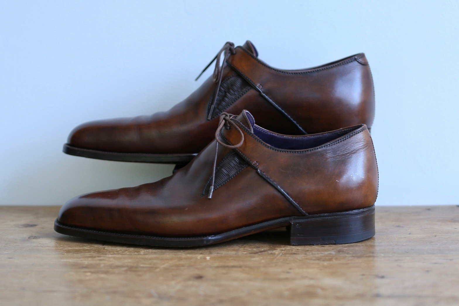 ベルルッティ Berluti】貴重ビスポーク注文靴 外羽根プレーントゥ 7 茶