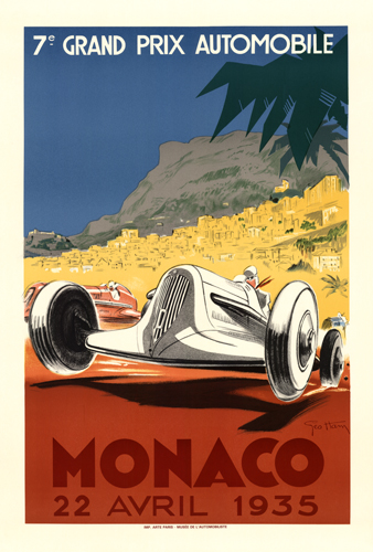7th Grand Prix Automobile Monaco 22 Avril 1935 - Art Source