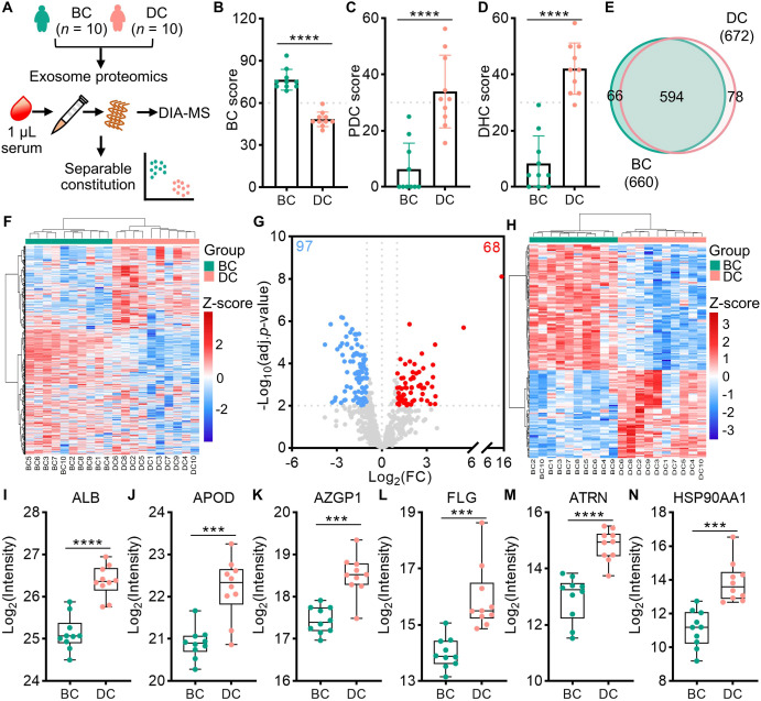 Serum-derived exosome proteomics unveils the distinct and