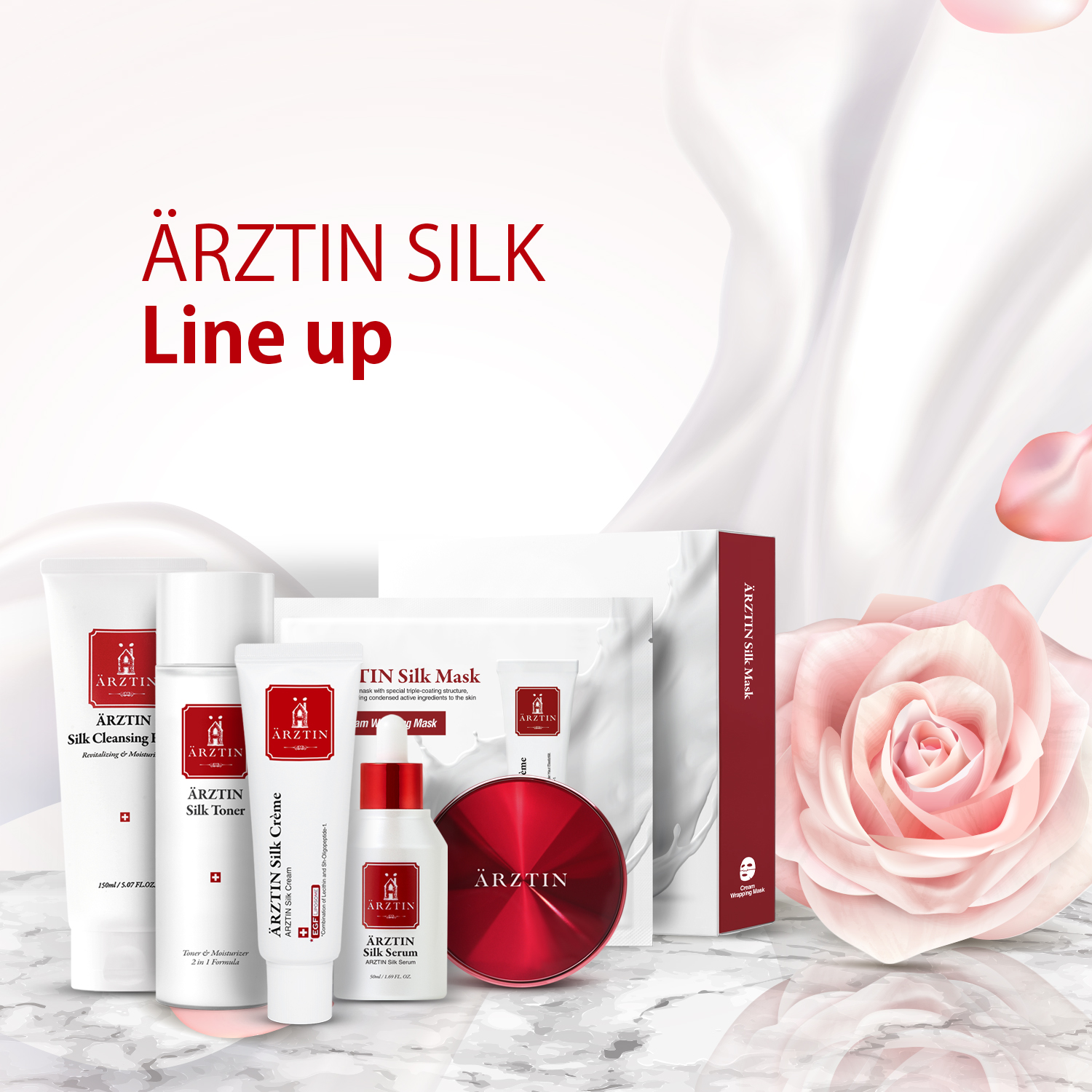 ARZTIN / シルククッションRX