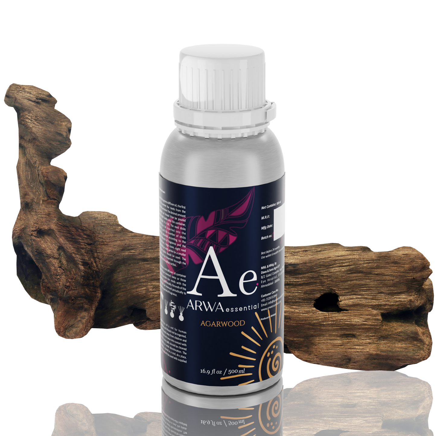Agarwood (Oud) Diffuser Oil 500ml - Premium Aroma for Home