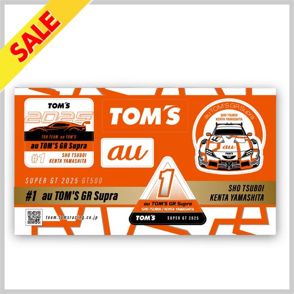 autosport web shop / TGR TEAM au TOM'S（トムス）ステッカー 2025
