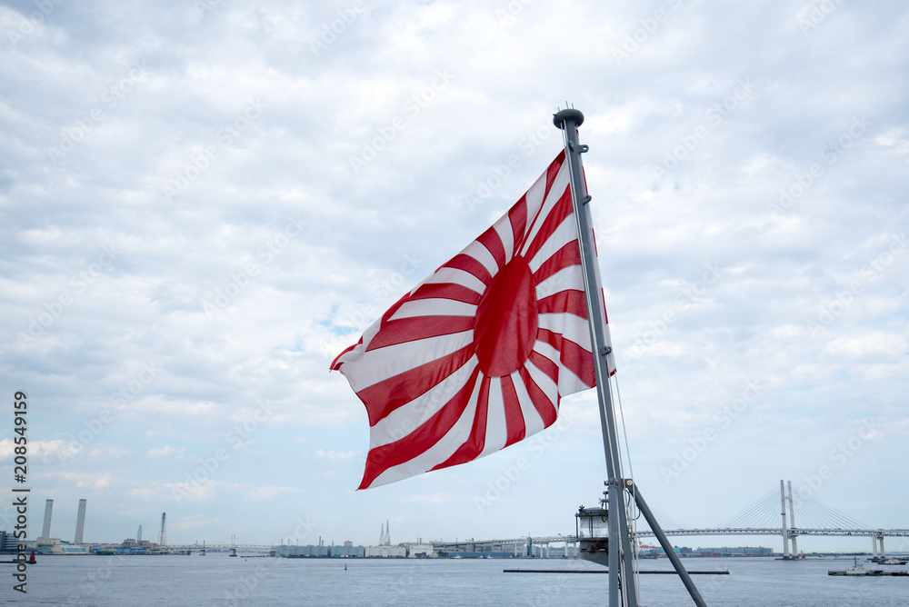 旭日旗 海上自衛隊の自衛艦旗 Stock Photo | Adobe Stock
