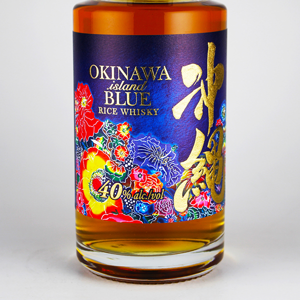 OKINAWA island BLUE 40度,500ml 沖縄発ライスウイスキー / 久米仙酒造