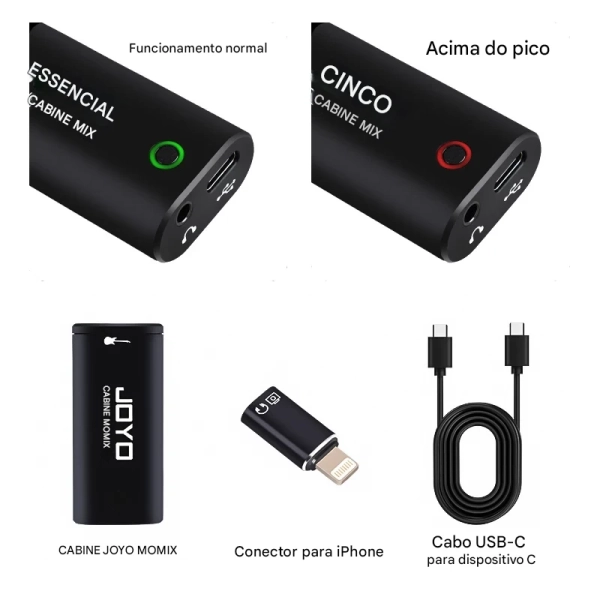 Interface de Áudio para Guitarra JOYO MOMIX CAB – Ideal para Lives