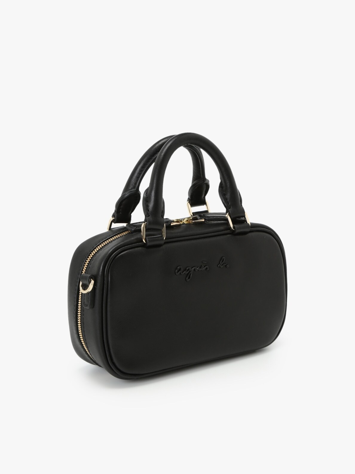 WOMEN'S LEATHER 2-WAY BOSTON BAG | agnès b. HK