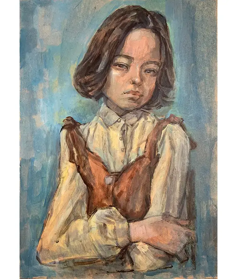 アクリル絵の具で描く】人物画・石膏像・動物