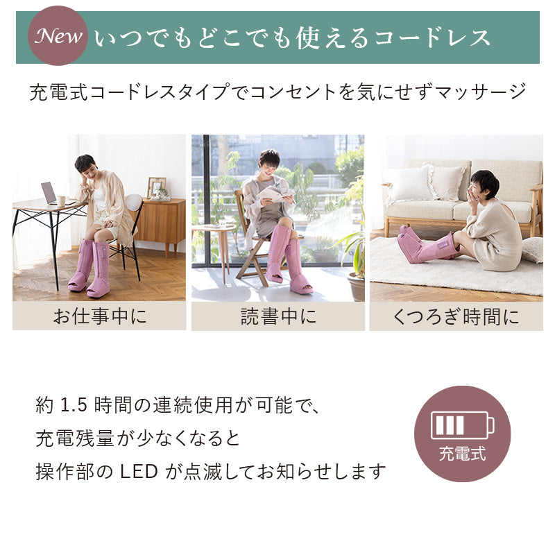 アテックスルルド レッグマッサージャー スッキリブーツ AX-HP361
