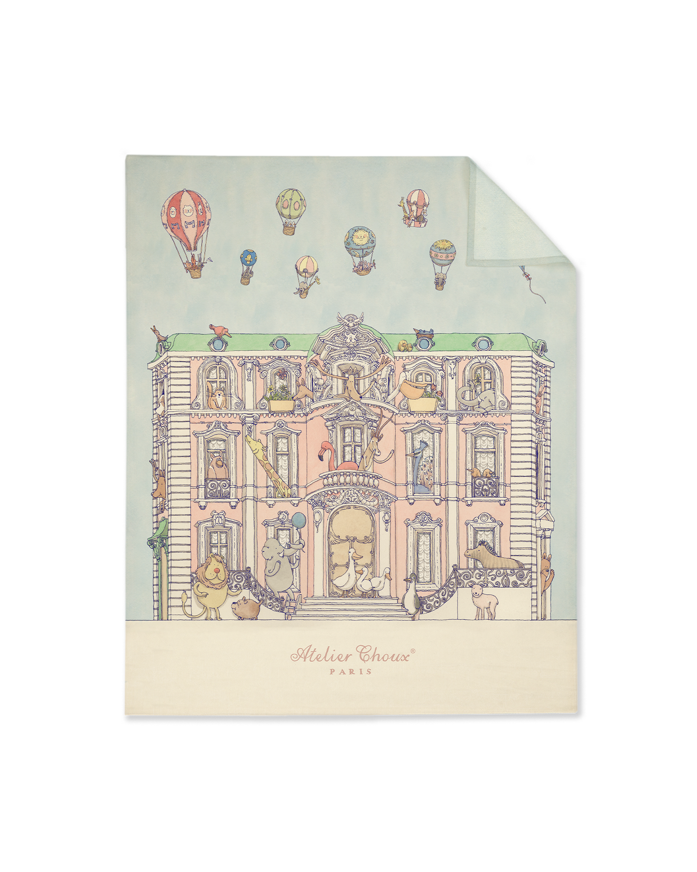 Cashmere Blanket - Monceau Mansion 100 x 80 cm • Atelier Choux