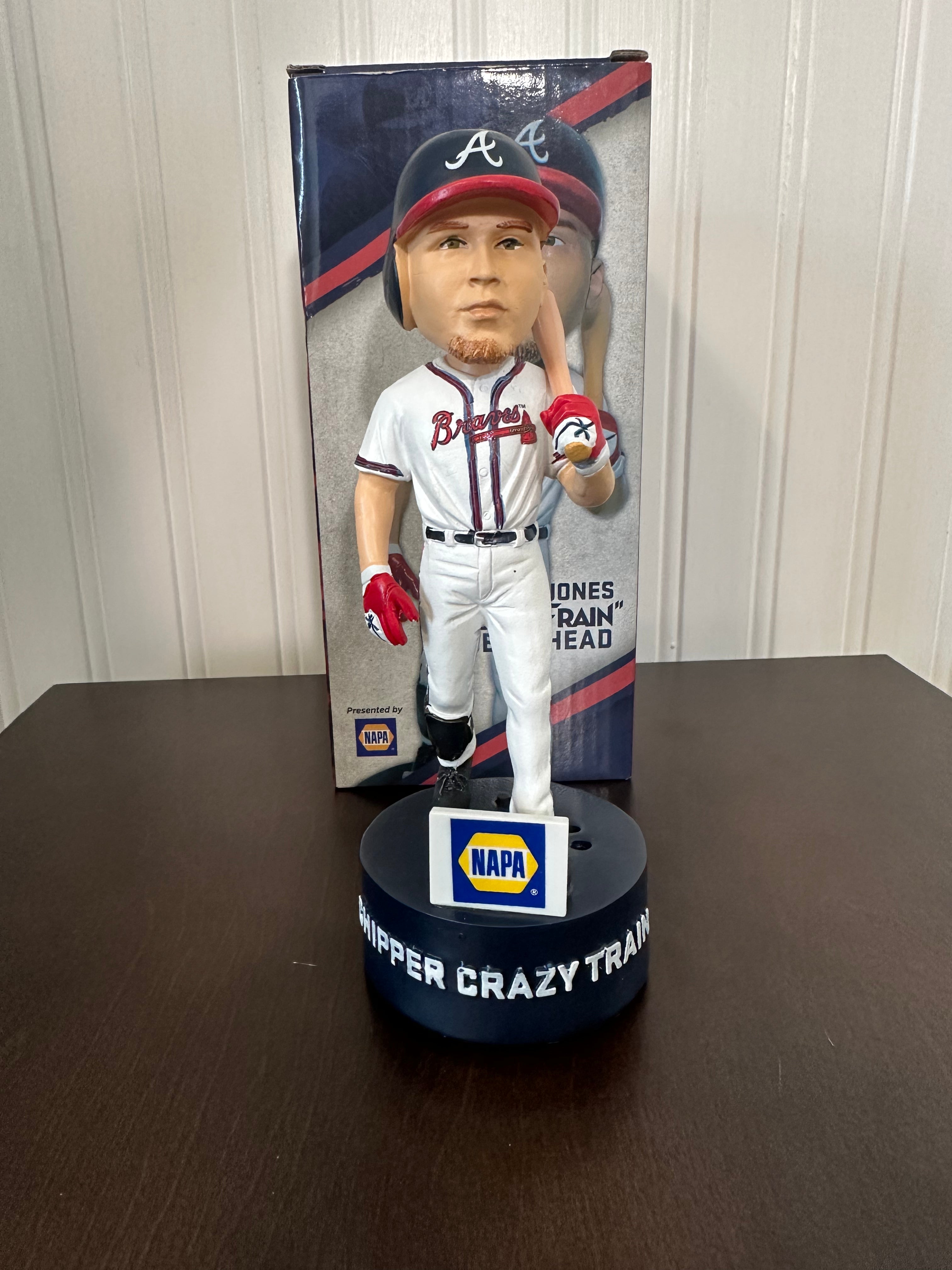 Chipper Jones “Crazy Train” Bobblehead Atlanta Braves (Needs