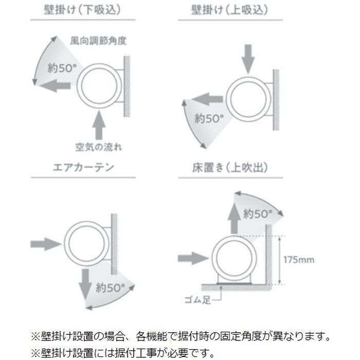 MPF10WS-K アシストサーキュレータ AIRLINK 業務用 大風量タイプ