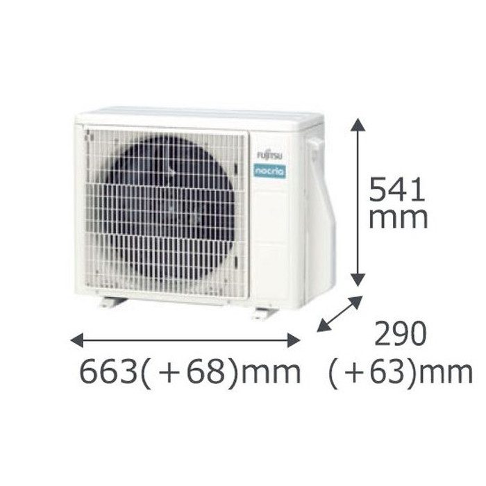 AS-AH254R ルームエアコン ノクリア AHシリーズ 2.5kw 室内電源 100V 8